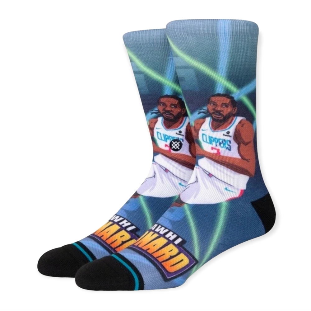 Men’s Stance LA Clippers Kachin Leonard Socks Medium